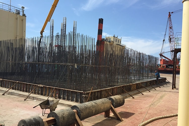 Picture of Construction of 500m platform at Limassol port