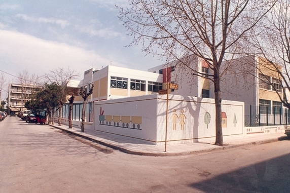 Picture of Construction of 1st Grammar school in Moschato