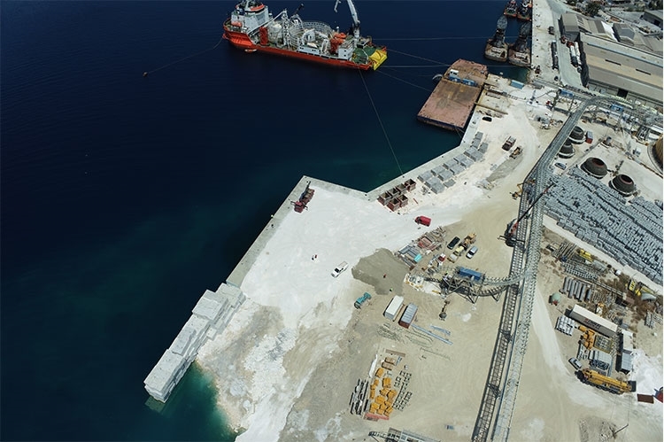Picture of New coastal quay at the FULGOR facility in Sousaki, Corinth